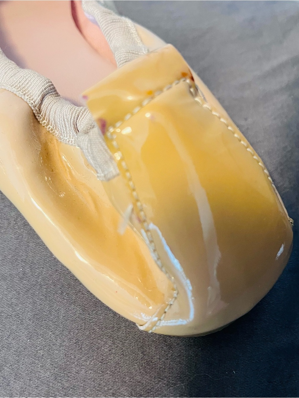 Ferca 81 Marigold Patent Leather Ballet Flats with Bow, Sz. 39.5 - Picture 6 of 7